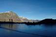 4 novembre 2006, ore 14:30. Il lago ghiacciato ai piedi della Vedretta di Vazzeda.